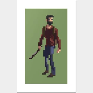 Joel The Last Of us Pixel art Posters and Art